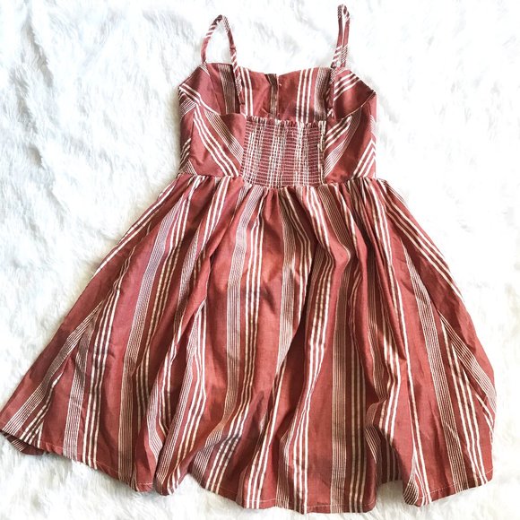 3 for 20$ // Orange Striped Summer Dress - Picture 2 of 4